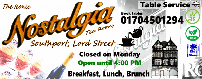 Nostalgia Tea Rooms, Southport