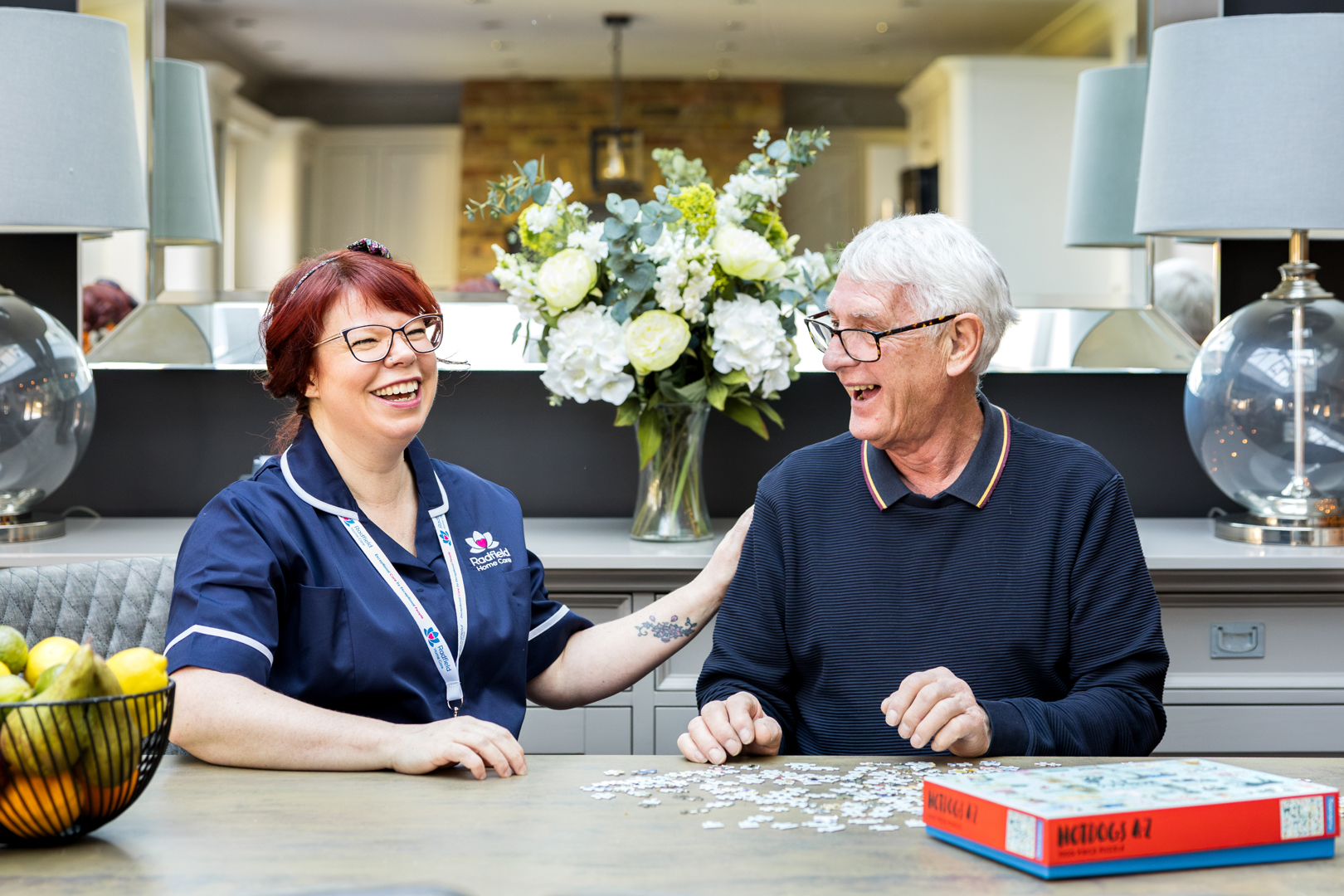 Clients enjoying a walk